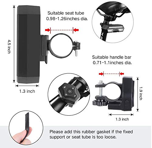 Sanwmarket fanale Posteriore per Bicicletta, con