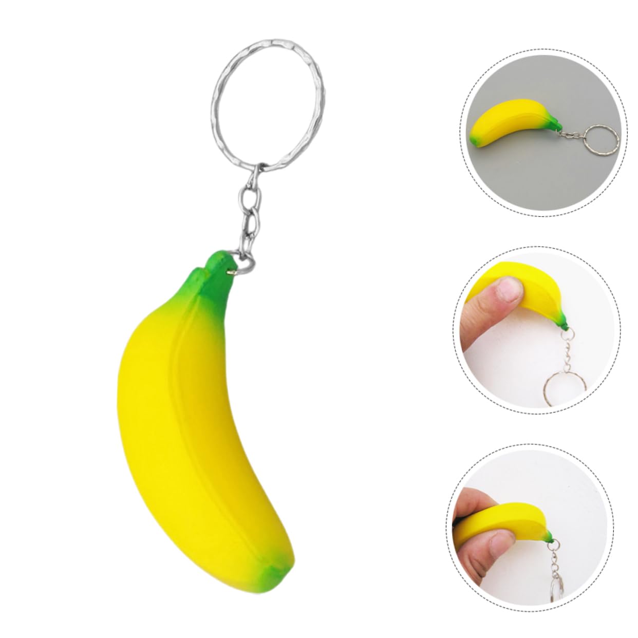 Amazon.co.jp: COLLBATH バナナキーチェーン 12個 フェイクフルーツ