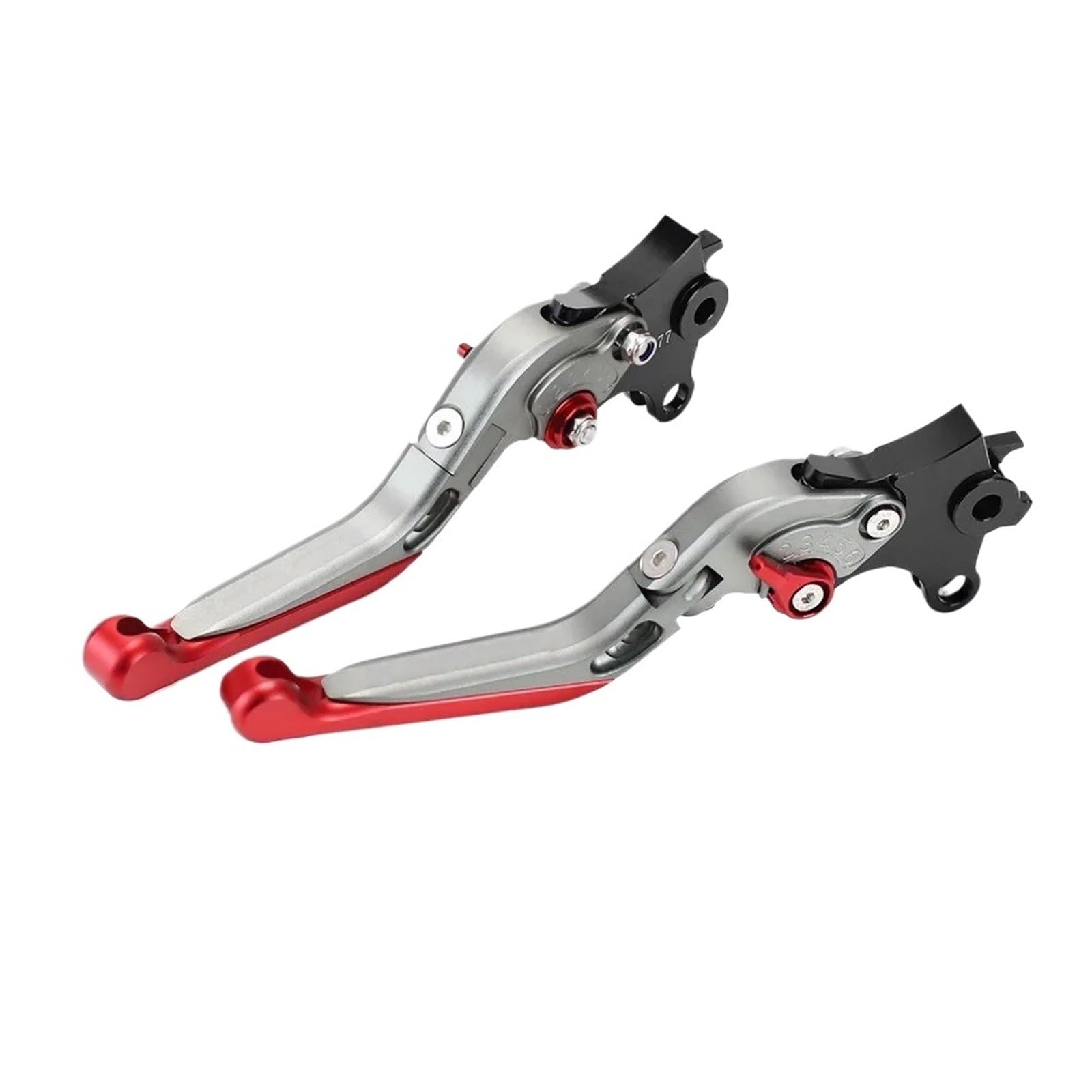RAGPUKMUAN Motorbike Hand Brake for BMW for F650GS for F800GS K72 for F700GS K70 Motorcycle Extending Handles Folding Clutch Brake Levers Parking Tool(2017-2018 GrayRed)