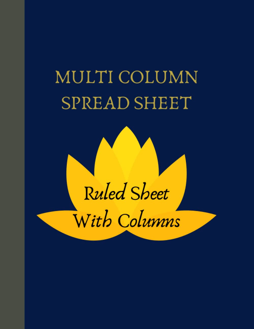 MULTI COLUMN SPREAD SHEET: RULED SHEET WITH COLUMNS