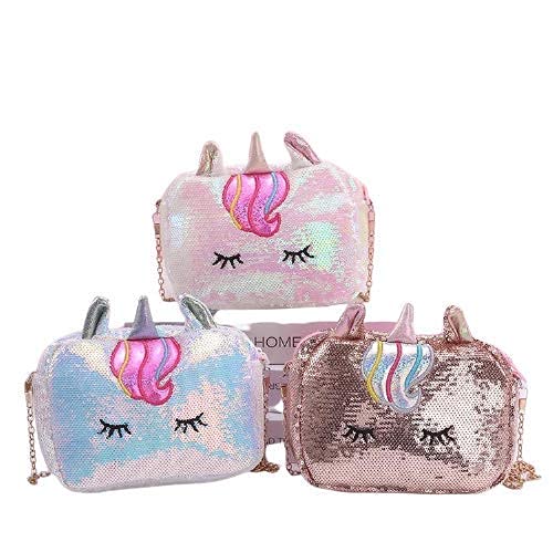 Kaushiki Enterprises Unicorn sling bag/unicorn cross body purse/messenger bag/birthday return gift for kids girls (Multi color - Pack of 1)