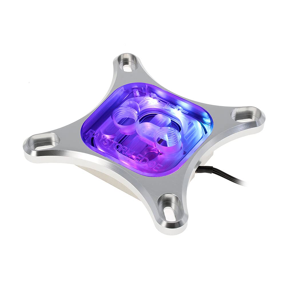XSPC RayStorm Edge CPU Water Block, Intel, Addessable RGB, Silver