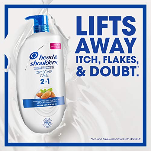 Head And Shoulders Dry Scalp Care With Almond Oil 2-In-1 Anti-Dandruff Paraben Free Shampoo + Conditioner 32.1 Fl Oz #TOP3