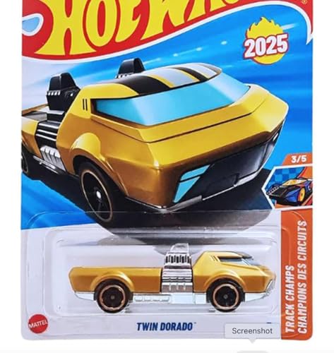 Image of hw Die-Cast 1:64 for Ages 3 and up (Twin Dorado | Track Champs)