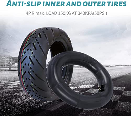 Rigo 11Inch Electric Scooter Road Pneumatic Tires Inner Tube Set Electric Scooter Inflatable Tires 90/65-6.5 (Suitable For 11Inch Electric Scooter)2 Pcs #TOP4