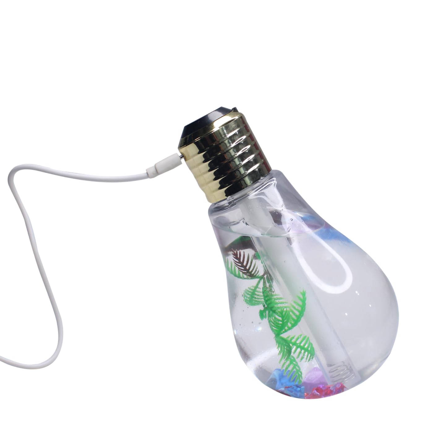 Bulb Shape Small Humidifier for Bedroom and Office Air Humidifier and Aromatherapy Diffuser Mini Car Mist Maker with Automatic Shut Off Function White Portable Desk-image-47