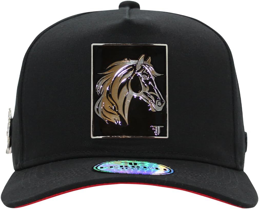 Culiacan The Horse Hat - Premium Black Trucker Hats for Men and Women, Ball Caps for Men for Any Occasion, Gorra para Hombre Ajustable, Black Snapback Cap - Adjustable Size