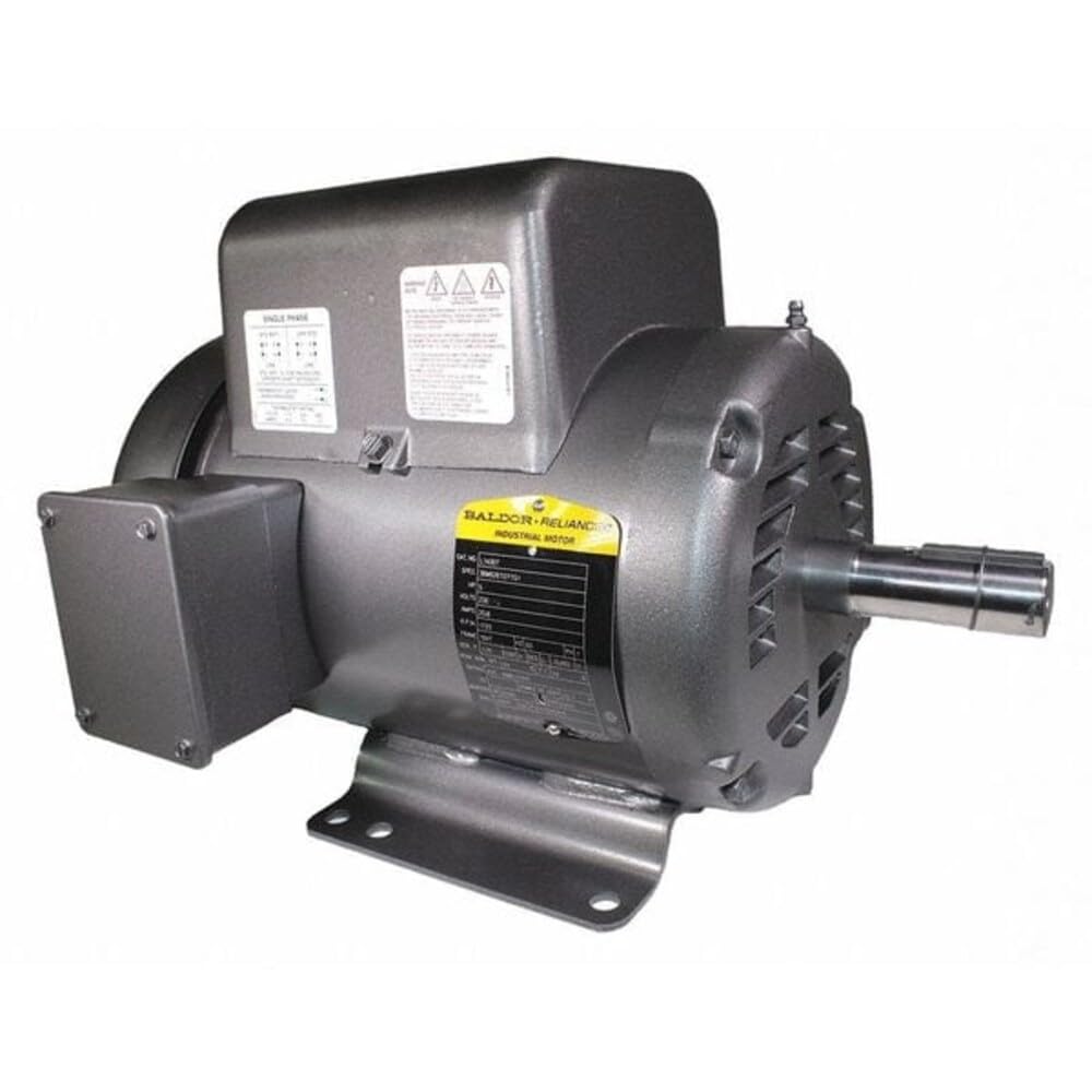 Baldor L1430T General Purpose AC Motor, Single Phase, 184T Frame, ODTF Enclosure, 5Hp Output, 1725rpm, 60Hz, 230V Voltage