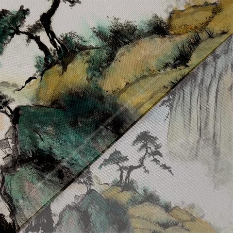 Miniatura 9 de Bcsewcg Arte de pared de anime asiático con flor de cerezo, tapiz de paisaje natural para dormitorio, sala de estar, decoración del hogar (65 x 60