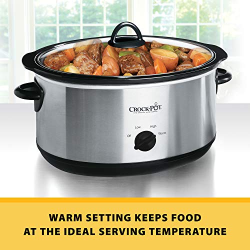 Crockpot Large 8 Quart Slow Cooker with Mini 16 Ounce Food Warmer
