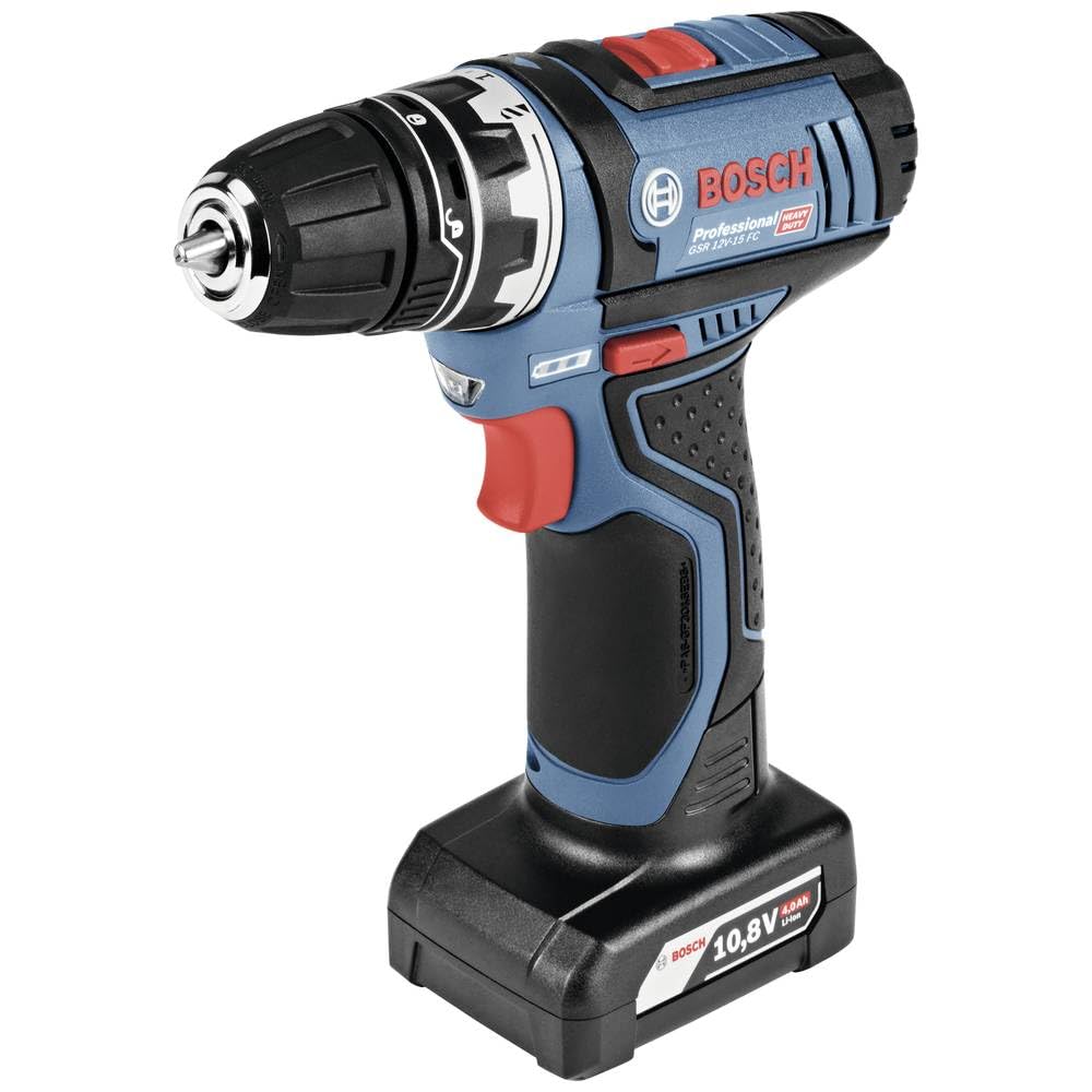 Bosch Professional MP GSR 12V-15 FC 06019F6006 - Taladro atornillador inalámbrico (ion de litio, 12 V, con 2ª batería)
