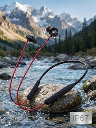 Image of Z2 ANC Bluetooth Neckband | Long Battery Life Bluetooth Neckband | Best Neckbnad Under 500 (Black)