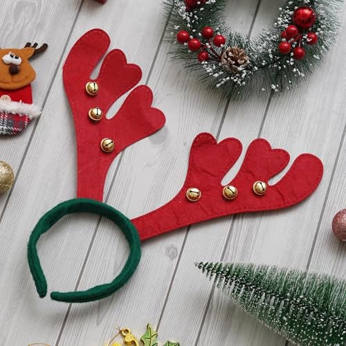 Image of PoPo Toys Rein Deer Headband Design Hair Band | Hairband for Party Birthday| Xmas Gift for Children Girls | Christmas Decorations Items for Home Ornaments Props