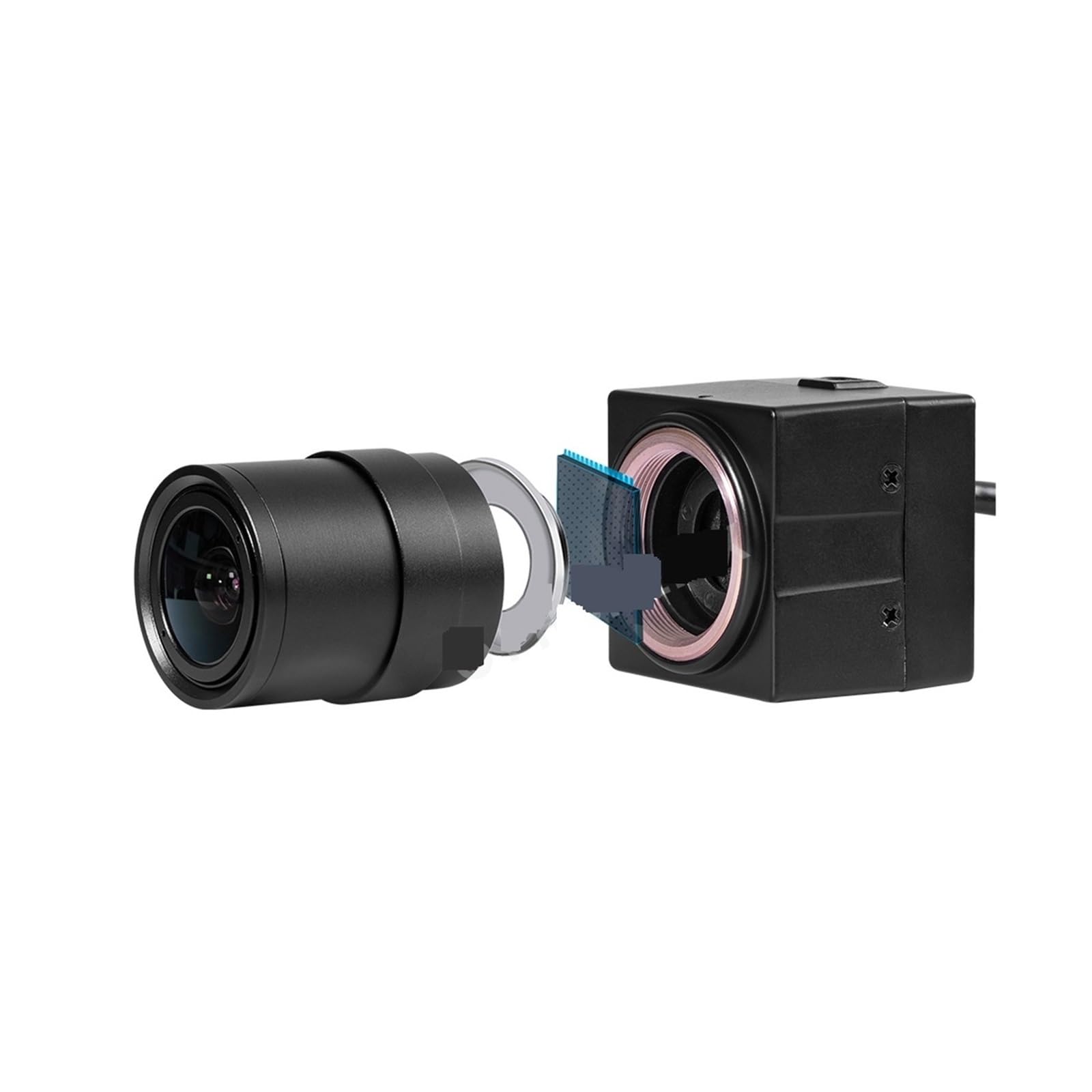 Mikroskop HD 5MP 1080P USB CMOS 30fps Hochgeschwindigkeits-PC-Webcam Industriekamera 2,8–12 mm CCTV-IP-Kameraobjektiv mit Teleskopstativ(With Black Stand)