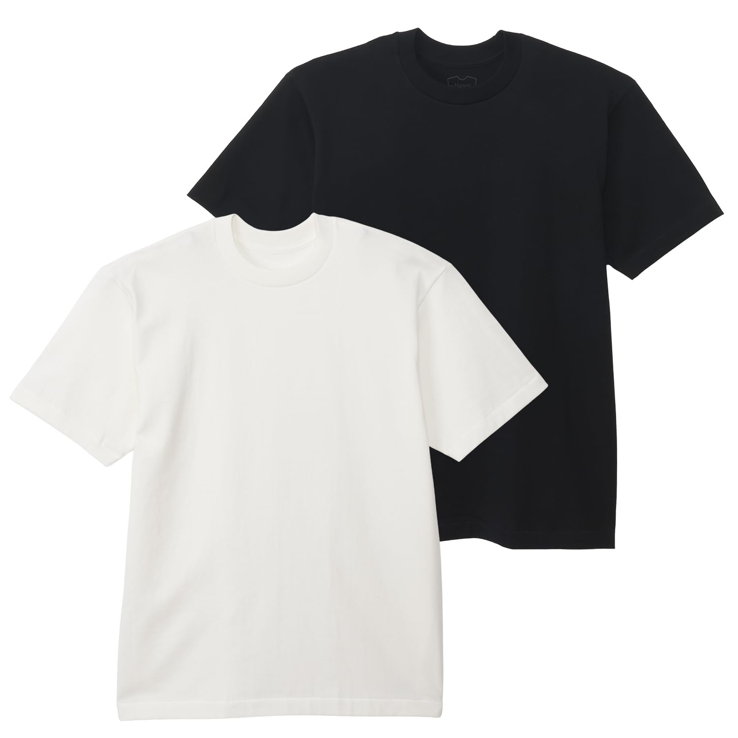 [ヘインズ] 半袖 綿100% 2P ヘインズTシャツSHIRO/KURO2枚組…