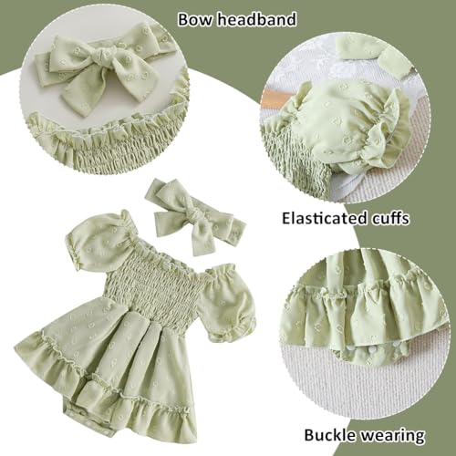 Image of Zibuyu Baby Girl Clothes with Bow Headband