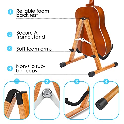 Support Guitare, Support Guitare Electrique, Guitare Acoustique et Basse, Porte – Guitar Stand Pliable à Ossature a Avec Bras en Caoutchouc Antidérapant et en Mousse Souple, Facile à Assembler - Les Beatles, Paul McCartney, John Lennon, RIngo Starr, George Harrison Support Guitare, Support Guitare Electrique, Guitare Acoustique et Basse, Porte - Guitar Stand Pliable à Ossature a Avec Bras en Caoutchouc Antidérapant et en Mousse Souple, Facile à Assembler – Image 7