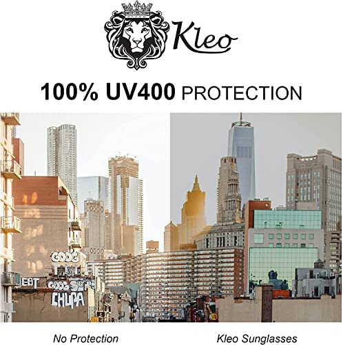 Kleo Flat Top Hip Hop Rapper Retro Aviator Sunglasses3