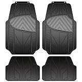 Armor All 79963 4-Piece Black/Grey Rubber All Season Floor Mat