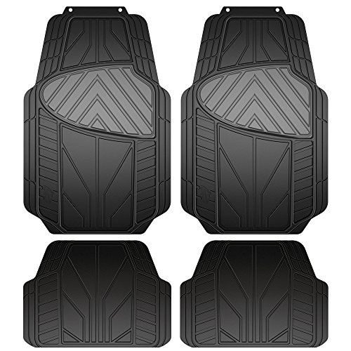 Armor All 79963 4-Piece Black/Grey Rubber All Season Floor Mat #TOP10