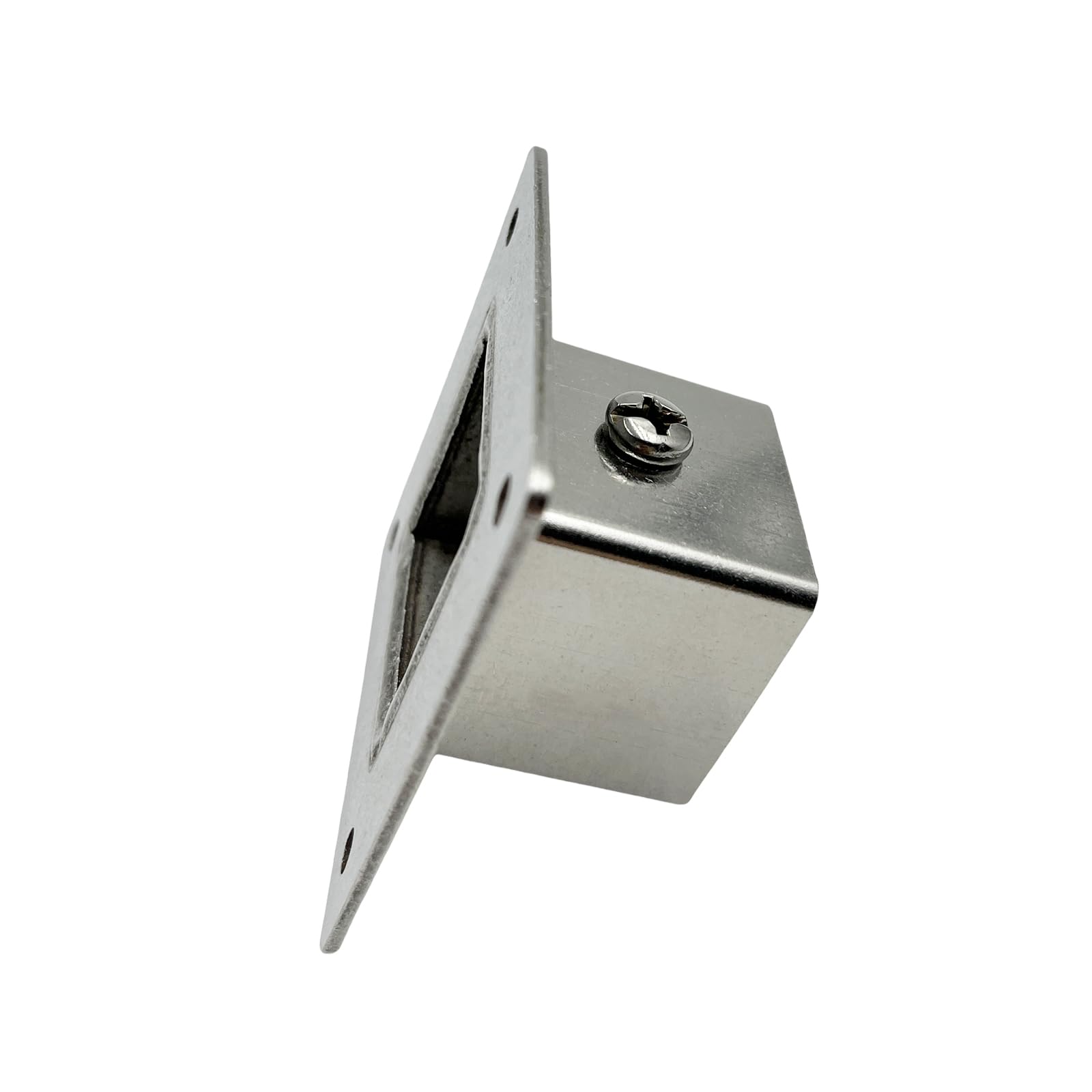 Set Di 4 Basi Quadrate Per Pali In Acciaio Inox - Supporto Per Ringhiere, Recinzioni E Panchine