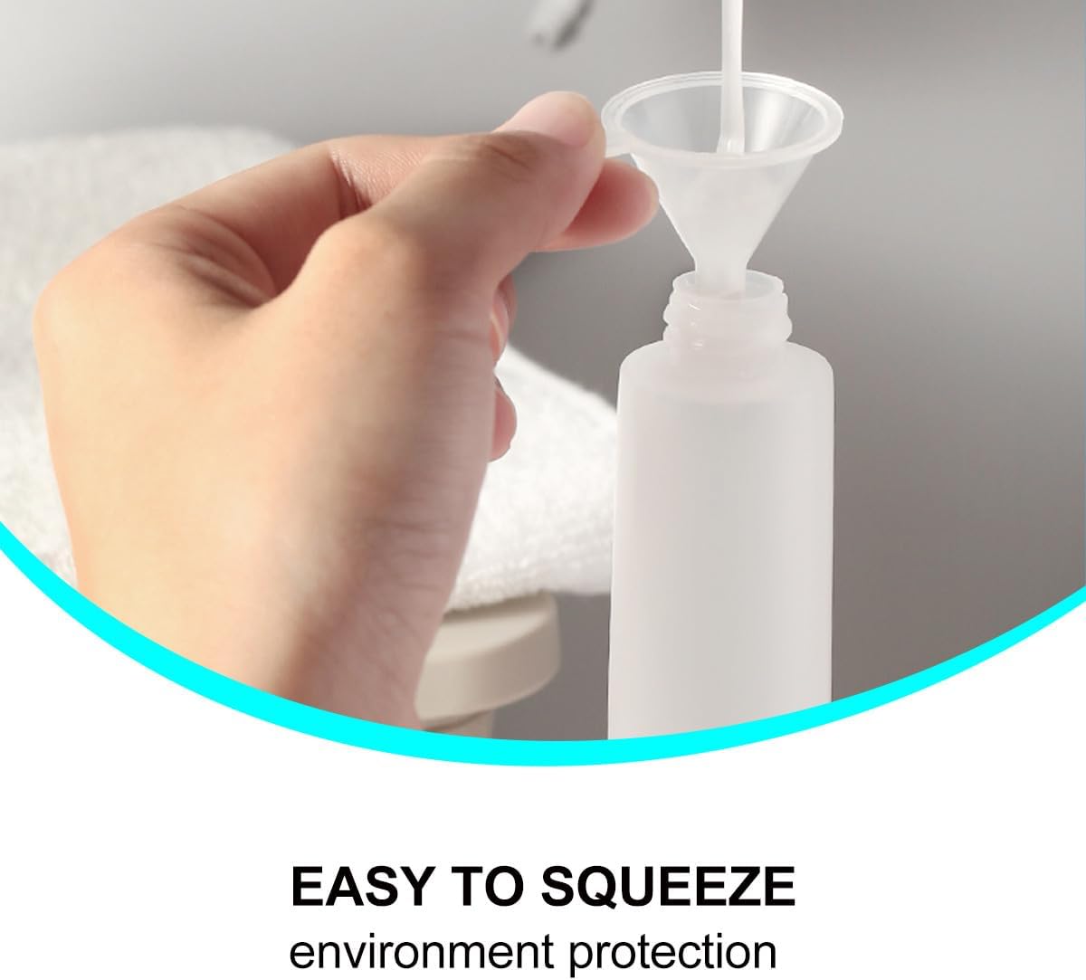 20pcs 30ml White Plastic Squeeze Dispenser Bottles Soft Tube Sample Packing Containers for Travel Makeup and Lotion