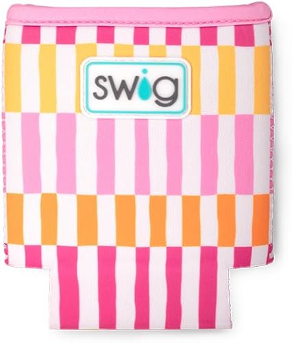 Miniatura 192 de Swig Life Skinny Can Coolie, soporte delgado de 12 onzas, enfriador de neopreno aislado con bolsillo, fundas para botellas de cerveza altas, All