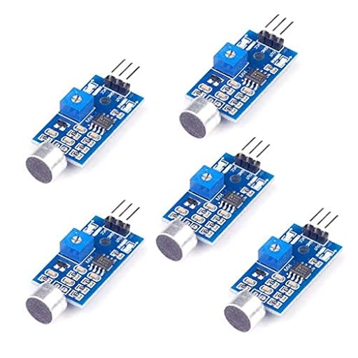 Hailege 5pcs Sensor de detección de sonido de voz de alta sensibilidad Micrófono Módulo de sensor de sonido 3.3V-5V Robot helicóptero avión Kit de bricolaje | Ya disponible en tu tienda friki favorita! En mundofriki.es! Hailege 5pcs Sensor de detección de sonido de voz de alta sensibilidad Micrófono Módulo de sensor de sonido 3.3V-5V Robot helicóptero avión Kit de bricolaje | Ya disponible en tu tienda friki favorita! En mundofriki.es!
