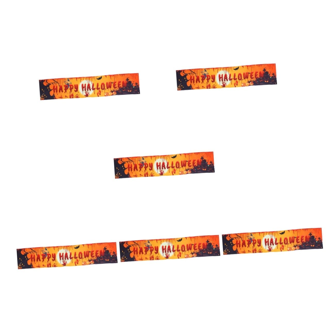 Alasum 6 szt. Halloween baner dekoracja na drzwi wejściowe Halloween girlanda nawiedzony dom krwawy baner chorągiewki baner straszny baner Halloween dekoracje ścienne baner na imprezę zombie kolorowy