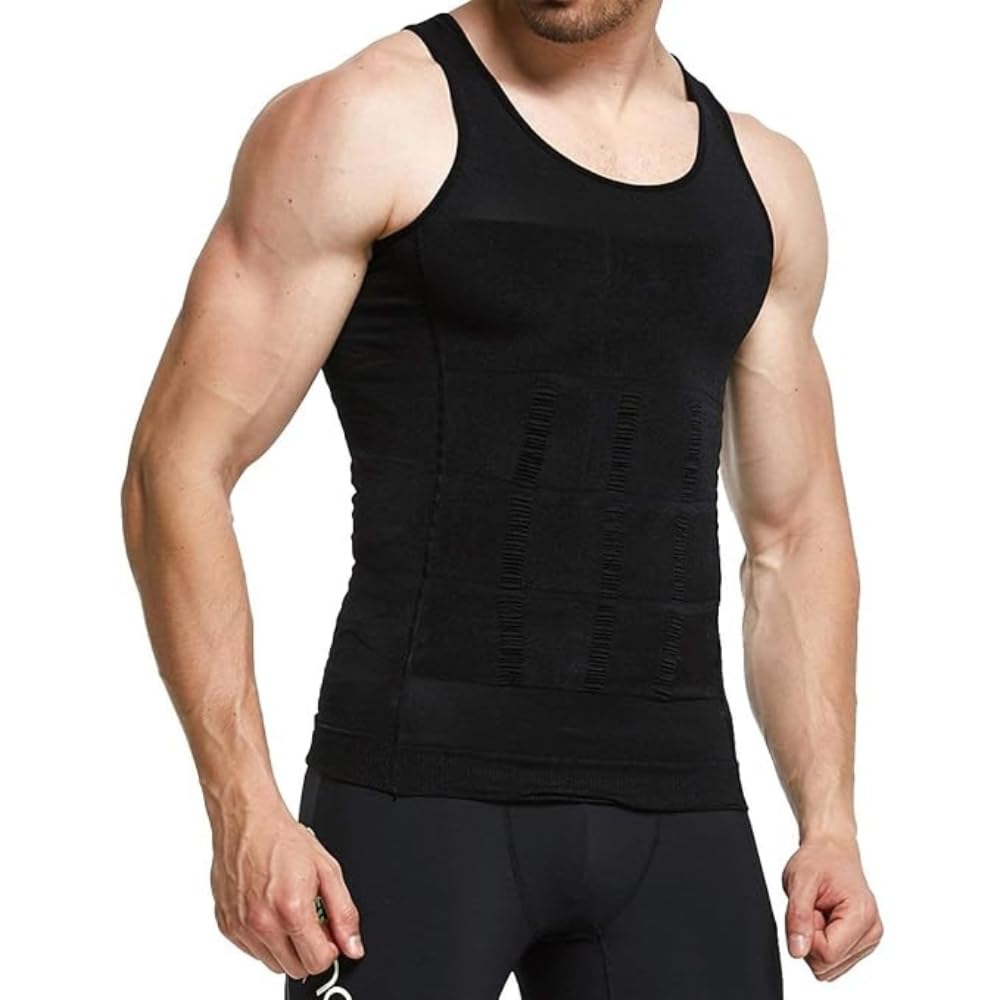 Tummy Tucker Vest for Men’s Slimming Body Abs Abdomen Slim Stretchable Tummy Control Vest Shapewear Undershirt Gym Workout-picture-10