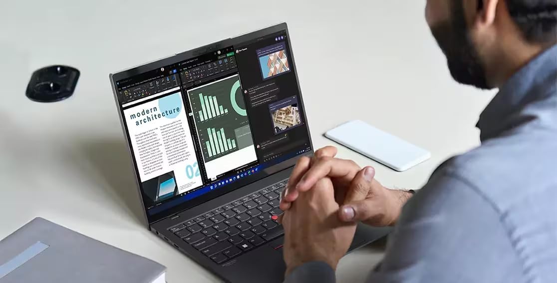 Lenovo Thinkpad T490s Business Laptop, 14" FHD (1920 x 1080), Intel Core i5-8265U, 16 GB RAM, SSD da 512 GB, tastiera US QWERTY Windows 11 Pro (ricondizionato)