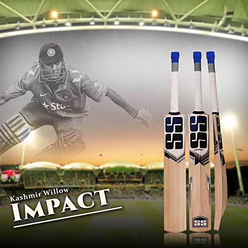 SS Kashmir Willow Leather Ball Cricket Bat, Exclusive Cricket Bat for Adult Full Size with Full Protection Cover (Impact) - Image 3