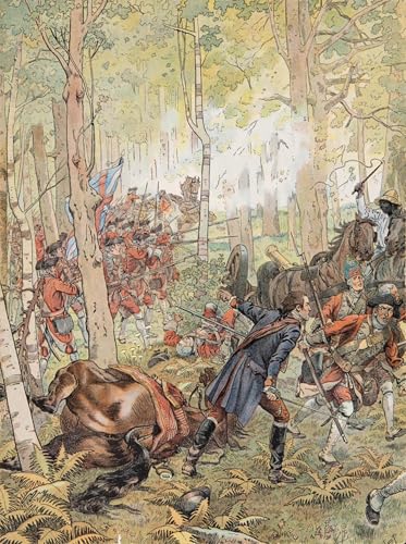 Tableaux de Célèbres Tableaux George Washington combat Monongahela pour grand salon