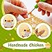 Beeboy Positive Crochet Animals Chicken - Emotional Support Crochet Gifts, Funny Knitting Ornament Stuff, Crochet Advent Calendar Toy for Lovers Friends, Inspirational Amigurumi Doll