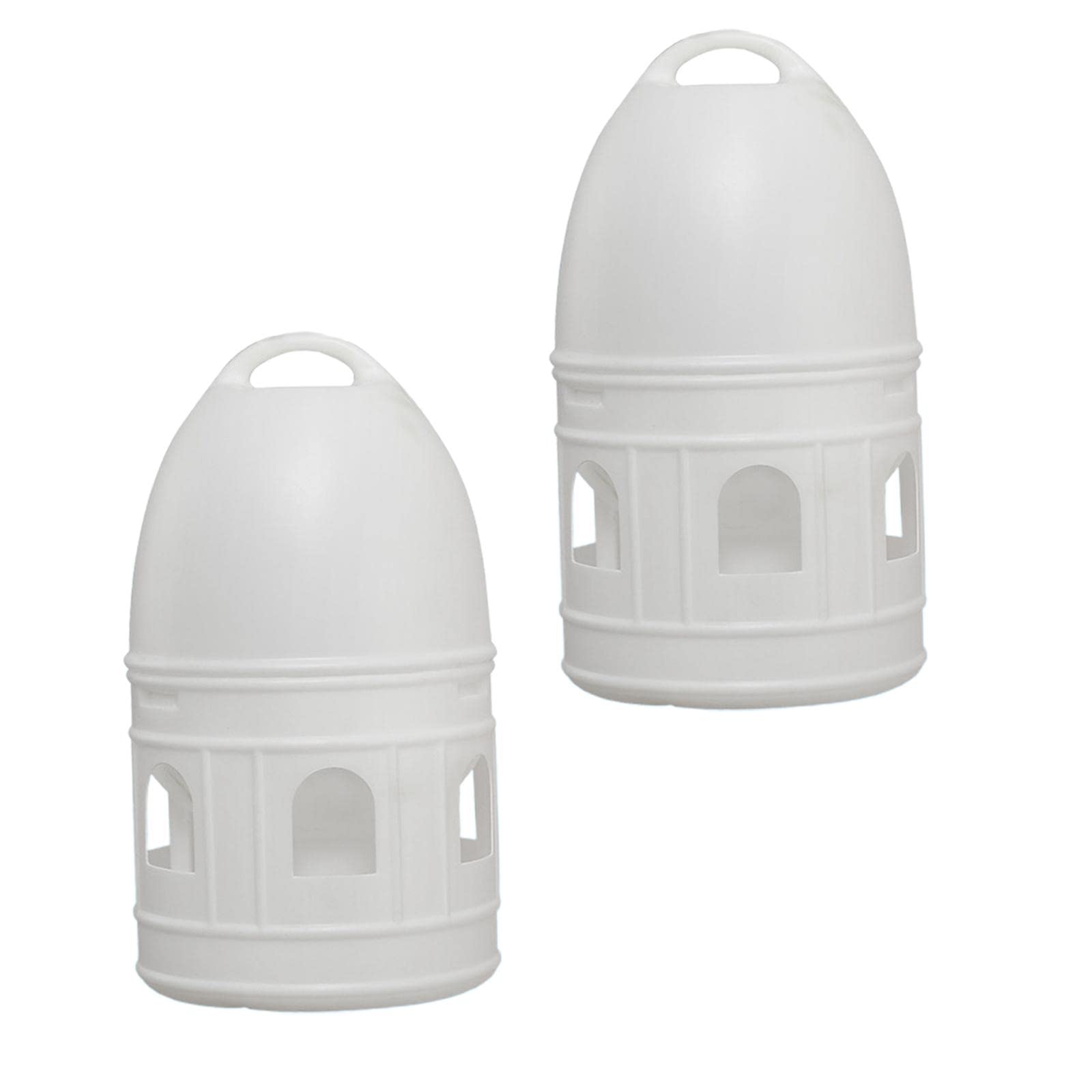 Gralara Comedero Automático para Pájaros, Dispensador de Alimento Colgante para Palomas, Accesorios para Jaula de Pájaros como Loro y Canario