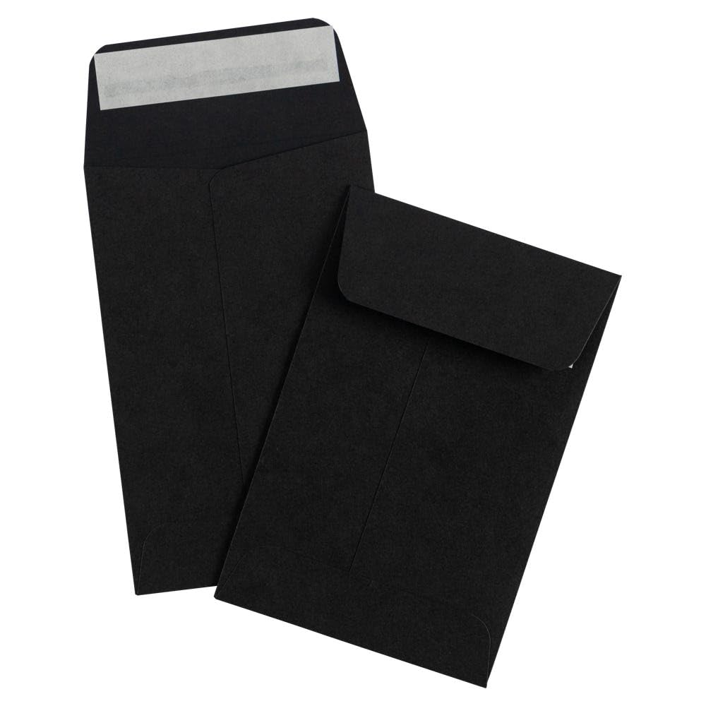LUXPaper #4 Koperty na monety | 8'' x 4 1/5.1 cm | Midnight Black | 36.3 kg. Tekst | 50 szt