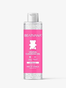 BEARVANA غسول أنثوي لطيف | منظف مهبلي خارجي يومي | رائحة الفانيليا الخفيفة | 8.45 أونصة 250 مل