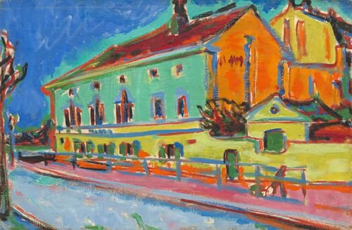 Pintura vintage de Ernst Ludwig Kirchner para decorar un salón elegante con arte en lienzo