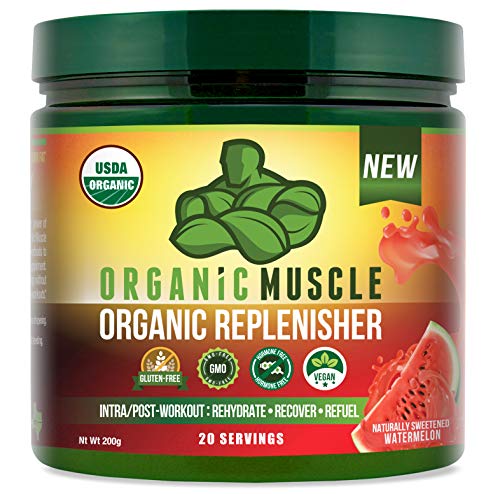 Organic Replenisher Electrolyte Powder- Organic Post Workout & Intra-Workout Vegan Recovery Drink. Max