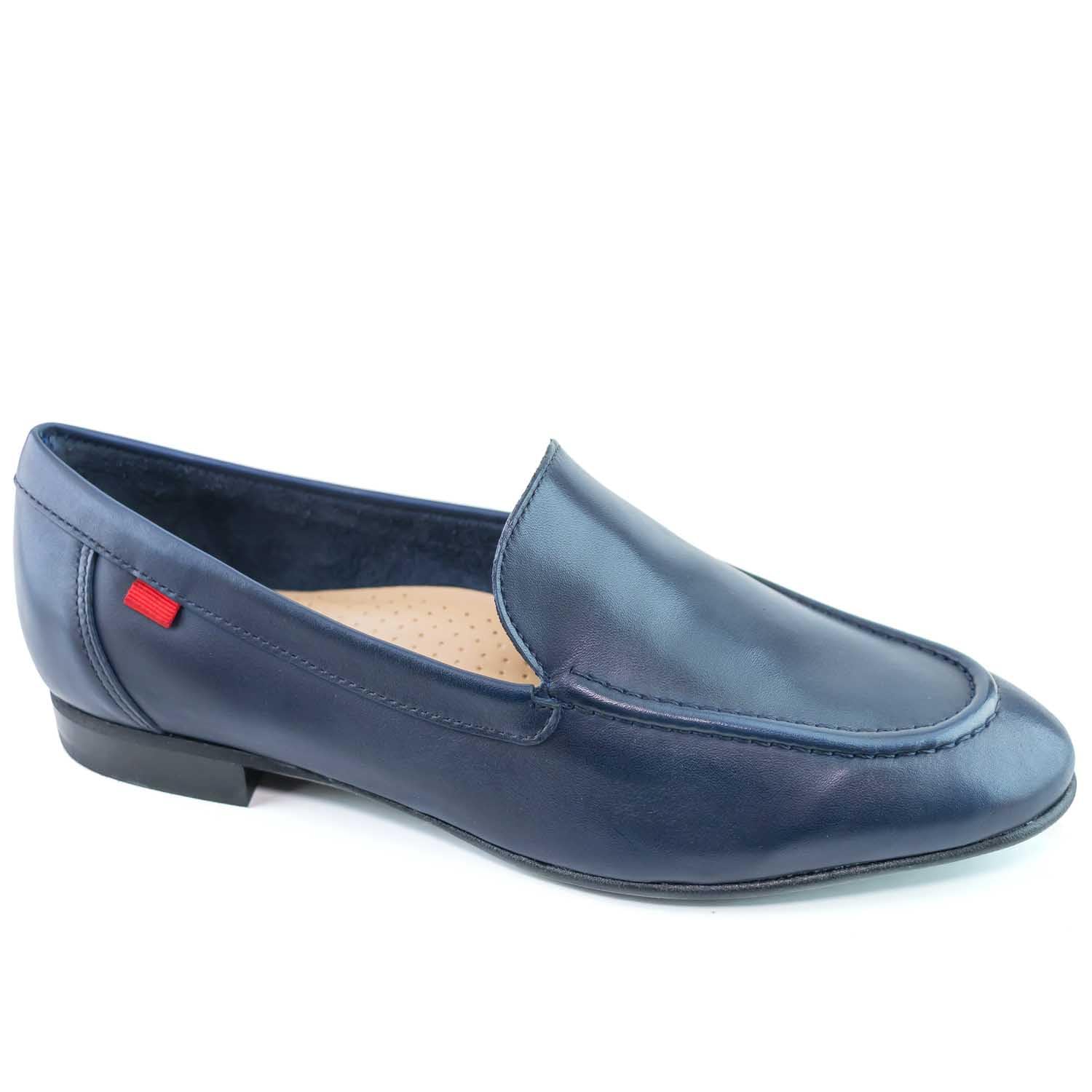 Womens Genuine Leather Casual Comfort Slip on Dress Loafer