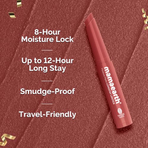 Image of Mamaearth Moisture Matte Long Stay Lipstick Minis Gift Set - Bright and Bold | 8 Hour Moisture Lock | Up to 12-Hour Long Stay | Smudge Proof | Travel-Friendly| Gifting For Valentine's Day, Birthday, Anniversary & Special Occasions | Rakhi Gift for Sister | Premium Gift Pack