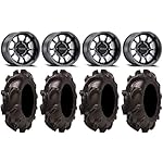 Bundle-9-Items-Method-409-14-Black-43-Wheels-30-Monster-Mayhem-Tires-4x156-Bolt-Pattern-38x24-Lug-Kit
