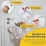 PROTECTO Hunde und Katzen Kratzschutz Tür – Ultrastarker Hunde- und Katzen Kratzschutz (2-stück Farblos, 90 x 40 cm)