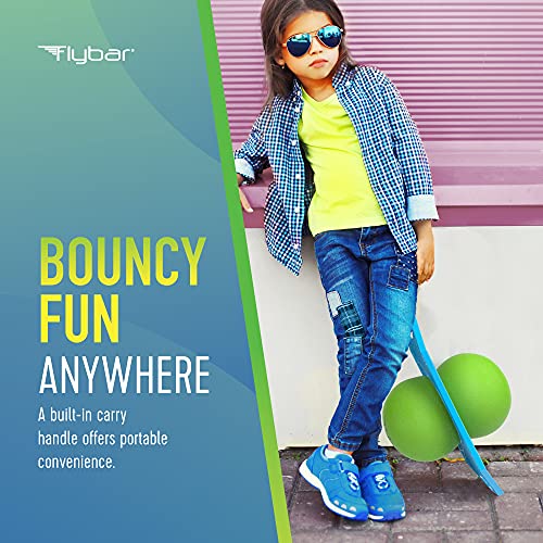 Flybar Pogo Trick Ball For Kids, Trick Bounce Board For Boys And Girls Ages 6+, Up To 160 Lbs, Includes Pump, Easy To Carry Handle, Durable Plastic Deck Indoor, Outdoor Toy Pogo Jumper (Robot) #TOP3