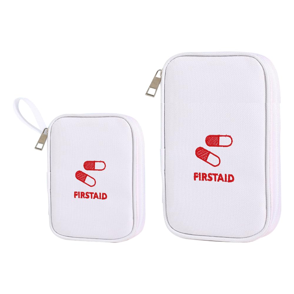 BDKMMS Medicine Bags, 2PCS Waterproof Travel Pharmacy Bags Portable Large Capacity First Aid Bags for Home Outdoors Travel