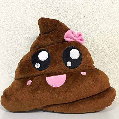 Mrs Pink Poop Emoji Pillow Emoticon Stuffed Plush Toy