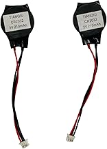 KP Original CR2032 3V 210mAh Lithium Coin Cell Battery with 3pin Connector (Pack of 2)