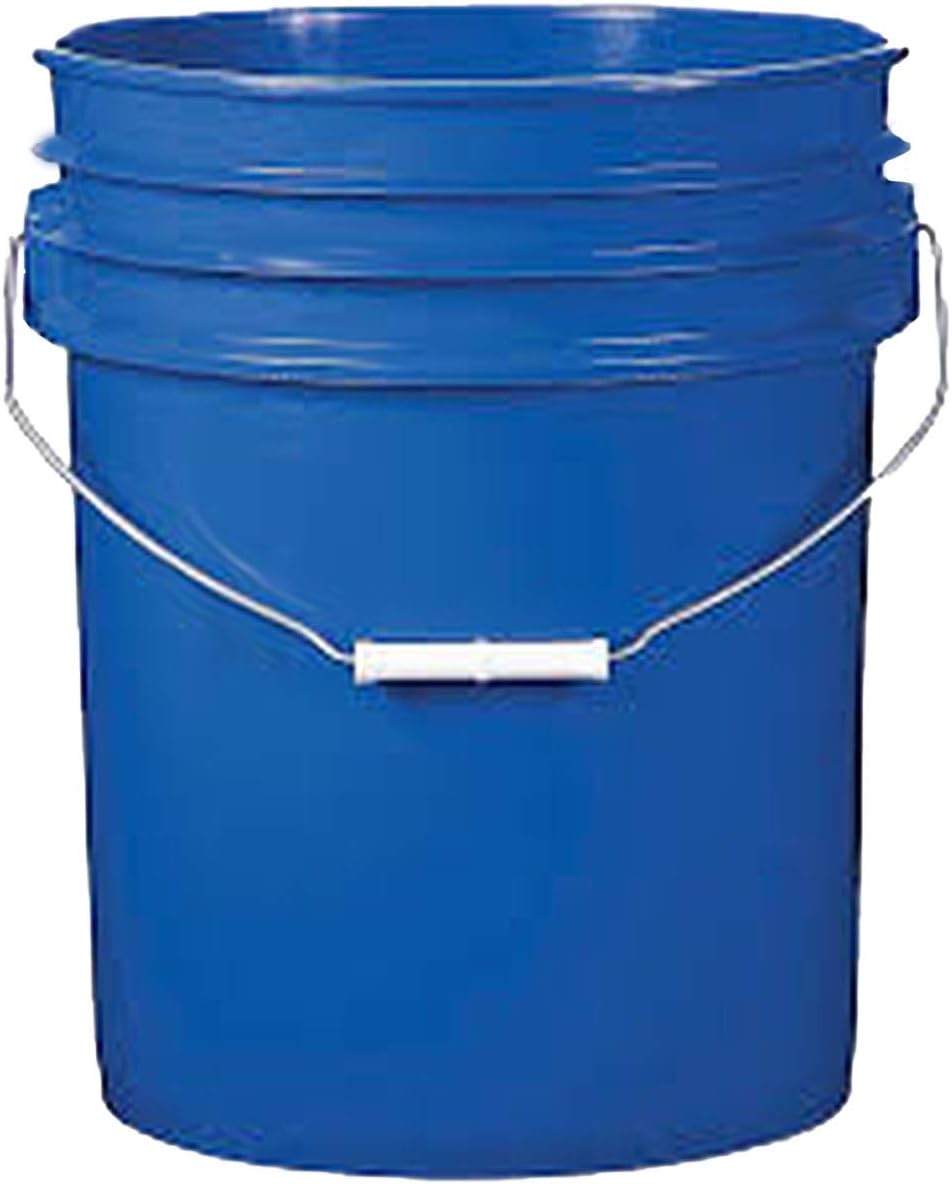 5 Gallon Plastic Buckets Six (6) Pack,Blue