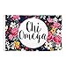 Chi Omega Floral Pattern Letter Sorority Flag Greek Letter Use as a Banner Large 3 x 5 Feet