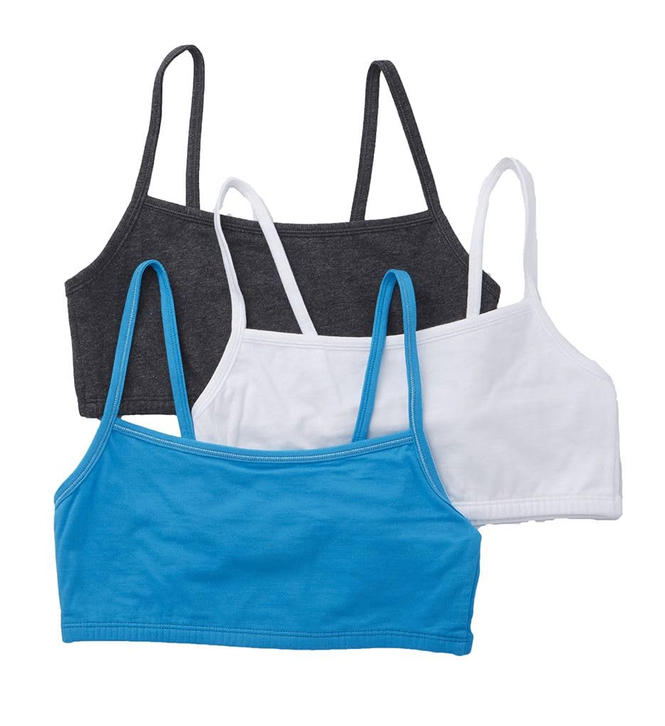 Fruit of the Loom Women's Spaghetti Strap Cotton Sports Bra - All-Day Comfort &amp; Easy Movement